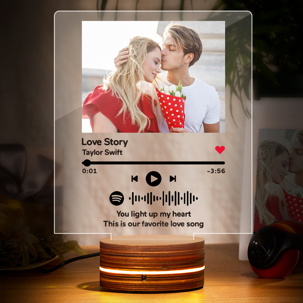 Placa personalizada de Spotify – Regalos personalizados para hombres y  mujeres, aniversario, regalos para él y ella, cubierta de álbum de fotos