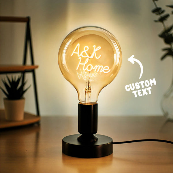 Lámpara LED personalizada con 4 fotos y texto